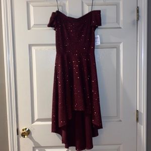Red sparkle dress